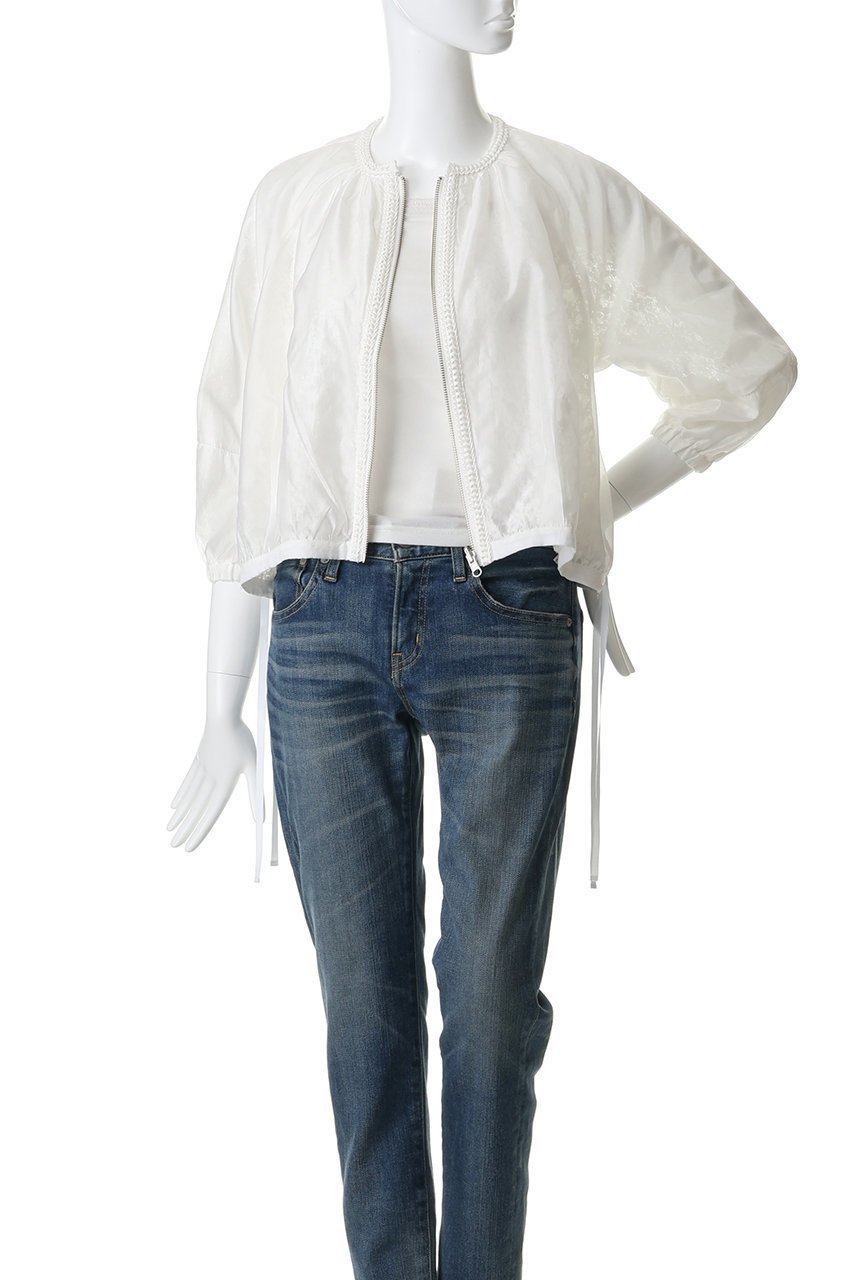 【マリリンムーン/MARILYN MOON】のリバーシブルシアーレースブルゾン 人気、トレンドファッション・服の通販 founy(ファニー) 　ファッション　Fashion　レディースファッション　Fashion for Women　アウター　Coat / Outerwear Collection　レディースジャケット・軽アウター　Jackets　ブルゾンジャケット・スポーティアウター　Blouson Jackets　エレガント 上品　Elegant　サマー　Summer, Summer Style　シアー　Sheer, See-Through　ジャケット　Jacket, Outerwear　バランス　Balance, Style Balance　ブルゾン　Blouson, Bomber Jacket　ボトム　Bottoms, Lower Wear　レース　Lace, Lace Fabric　ビジネス 仕事 通勤　Business / Work / Commuting　新作・新入荷　New Arrivals / New In　other-8|ID: prp329100004923785 ipo3291000000036945312