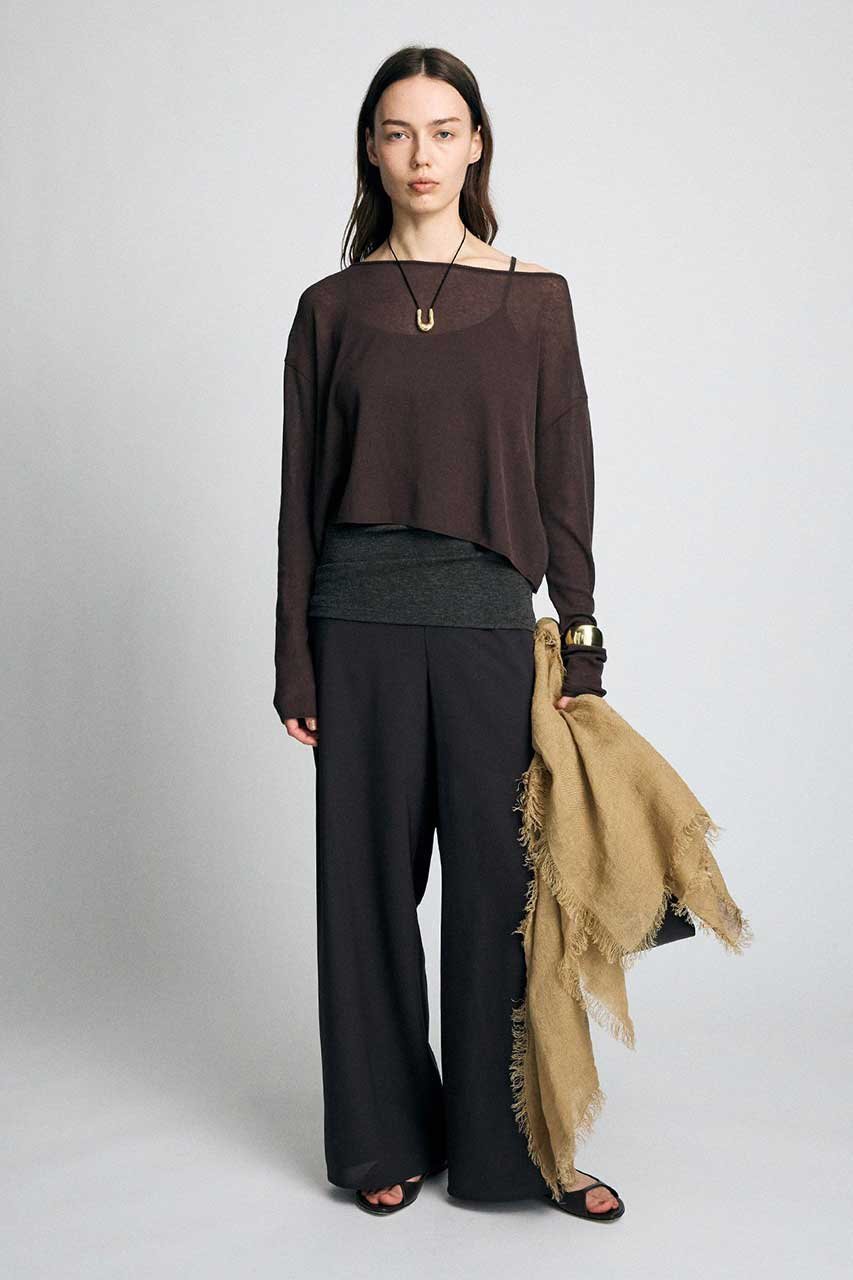 【ブリル/BRILL】のイージーライトパンツ 人気、トレンドファッション・服の通販 founy(ファニー) 　ファッション　Fashion　レディースファッション　Fashion for Women　パンツ　Pants & Trousers　オーガンジー　Organza Fabric　シアー　Sheer, See-Through　ストレッチ　Stretch, Stretchy Fabric　ストレート　Straight, Straight Cut　新作・新入荷　New Arrivals / New In　other-5|ID: prp329100004923787 ipo3291000000036945309