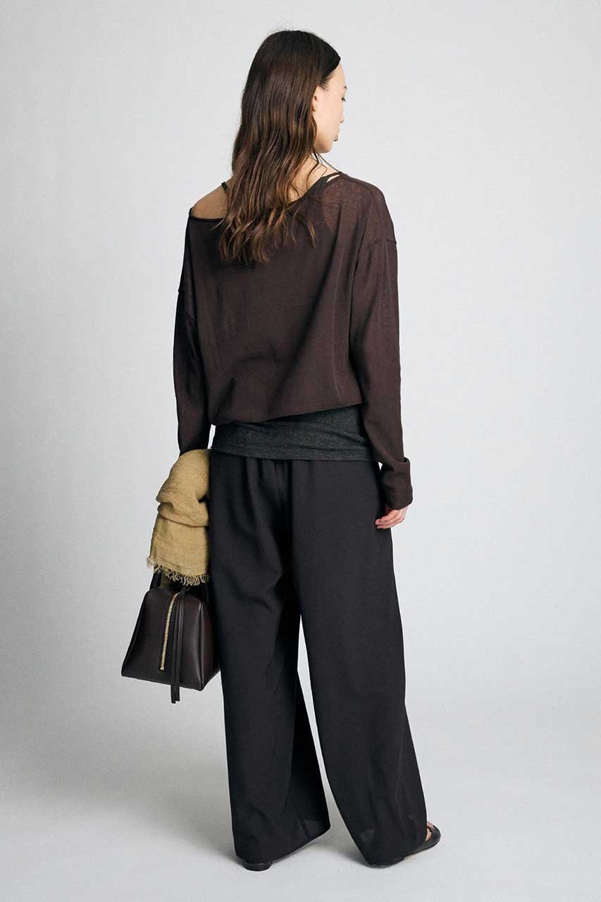 【ブリル/BRILL】のイージーライトパンツ 人気、トレンドファッション・服の通販 founy(ファニー) 　ファッション　Fashion　レディースファッション　Fashion for Women　パンツ　Pants & Trousers　オーガンジー　Organza Fabric　シアー　Sheer, See-Through　ストレッチ　Stretch, Stretchy Fabric　ストレート　Straight, Straight Cut　新作・新入荷　New Arrivals / New In　other-6|ID: prp329100004923787 ipo3291000000036945311