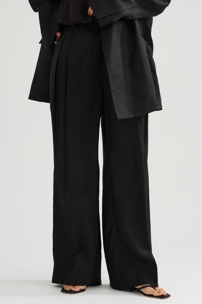 【カオス/Chaos】のアガサチャンパカパンツ 人気、トレンドファッション・服の通販 founy(ファニー) 　ファッション　Fashion　レディースファッション　Fashion for Women　パンツ　Pants & Trousers　おすすめ　Recommended / Our Picks　キャンバス　Canvas, Canvas Fabric　ジャケット　Jacket, Outerwear　ストレート　Straight, Straight Cut　フランス　France, French　フレンチ　French, French Style　ボトム　Bottoms, Lower Wear　リネン　Linen, Linen Fabric　ワイド　Wide, Wide Fit　ワッシャー　Washer, Crinkled Finish　吸水　Absorbent, Quick-Dry　夏　Summer　新作・新入荷　New Arrivals / New In　 other-1|ID: prp329100004923792 ipo3291000000036945337