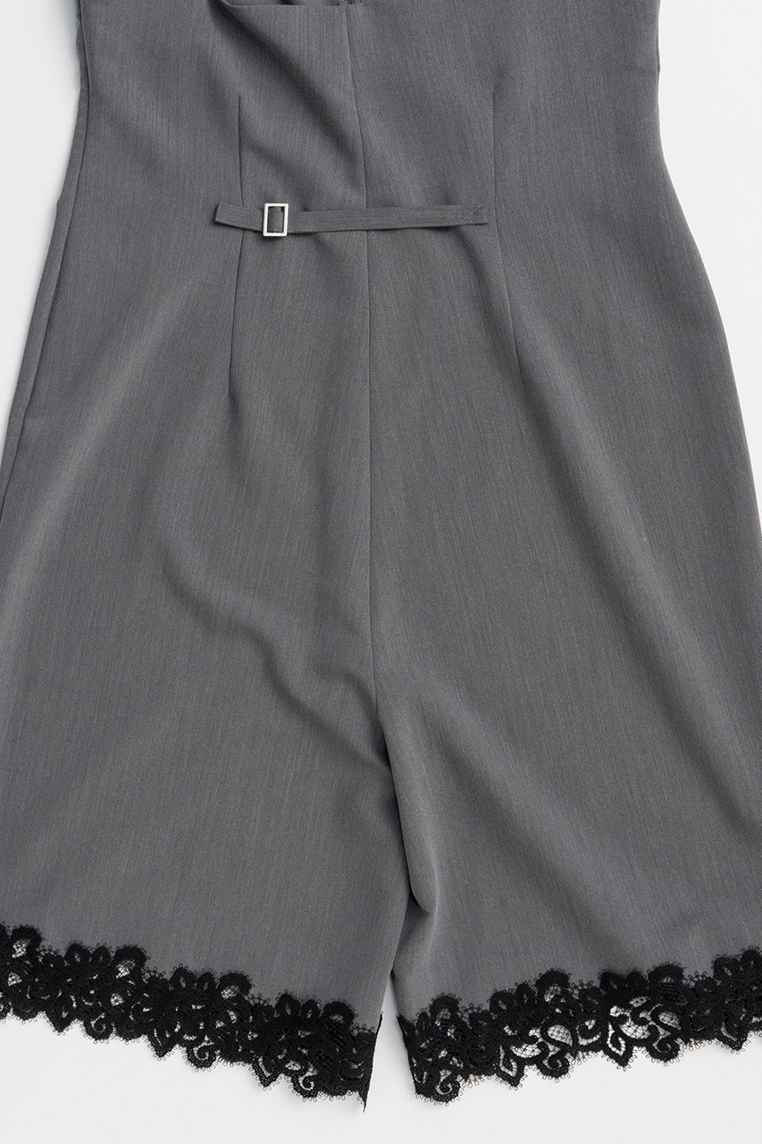 【メゾンスペシャル/MAISON SPECIAL】のLace Trim Short Jumpsuit/レーストリムショートジャンプスーツ 人気、トレンドファッション・服の通販 founy(ファニー) 　ファッション　Fashion　レディースファッション　Fashion for Women　パンツ　Pants & Trousers　サマー　Summer, Summer Style　シンプル　Simple, Minimal　デコルテ　Décolleté, Neckline　バランス　Balance, Style Balance　フィット　Fit, Slim Fit　レース　Lace, Lace Fabric　新作・新入荷　New Arrivals / New In　other-6|ID: prp329100004923795 ipo3291000000036945381