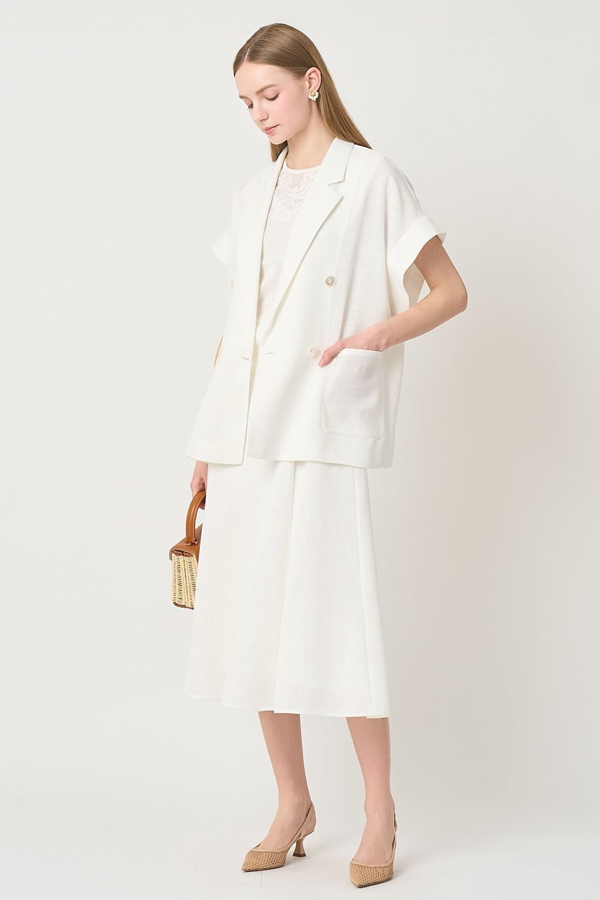 【アナイ/ANAYI】のカラミリネンライクマーメイドスカート 人気、トレンドファッション・服の通販 founy(ファニー) 　ファッション　Fashion　レディースファッション　Fashion for Women　スカート　Skirts　ロングスカート　Long Skirts / Maxi & Midi Skirts　ジャケット　Jacket, Outerwear　セットアップ　Set-Up, Coordinated Outfit　マーメイド　Mermaid, Fishtail Silhouette　リネン　Linen, Linen Fabric　ロング　Long, Long-Length　新作・新入荷　New Arrivals / New In　ビジネス 仕事 通勤　Business / Work / Commuting　other-8|ID: prp329100004923803 ipo3291000000036945459