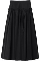 【アルアバイル/allureville】の【Loulou Willoughby】コットンリネンスカラップスカート ブラック|ID: prp329100004923809 ipo3291000000036945495