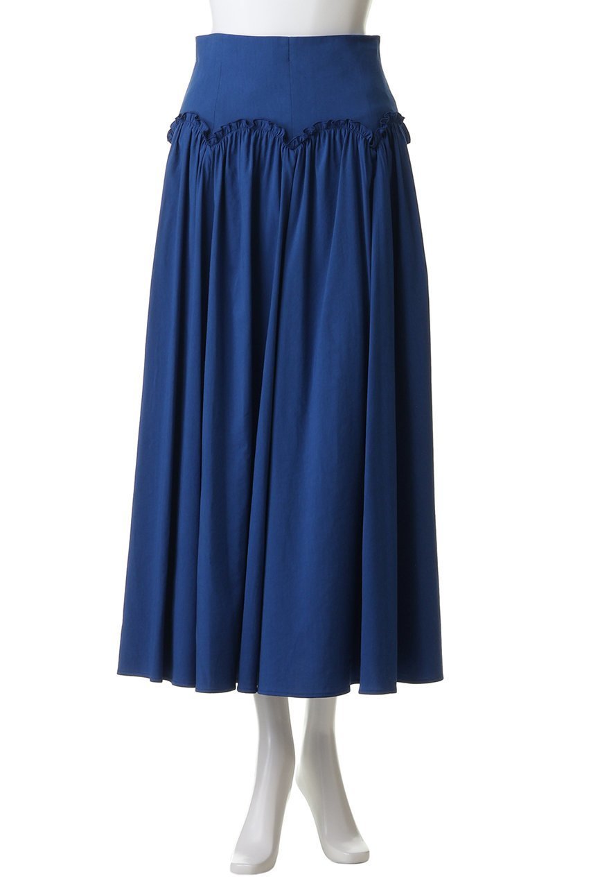 【アルアバイル/allureville】の【Loulou Willoughby】コットンリネンスカラップスカート 人気、トレンドファッション・服の通販 founy(ファニー) 　ファッション　Fashion　レディースファッション　Fashion for Women　スカート　Skirts　ロングスカート　Long Skirts / Maxi & Midi Skirts　ギャザー　Gathered, Ruffled　クロップド　Cropped, Short Length　スカラップ　Scallop, Scalloped Edge　ドレープ　Drape, Draping Fabric　リネン　Linen, Linen Fabric　ロング　Long, Long-Length　新作・新入荷　New Arrivals / New In　other-2|ID: prp329100004923809 ipo3291000000036945496