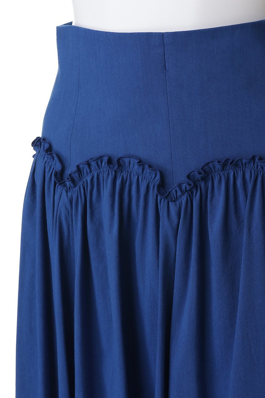 【アルアバイル/allureville】の【Loulou Willoughby】コットンリネンスカラップスカート 人気、トレンドファッション・服の通販 founy(ファニー) 　ファッション　Fashion　レディースファッション　Fashion for Women　スカート　Skirts　ロングスカート　Long Skirts / Maxi & Midi Skirts　ギャザー　Gathered, Ruffled　クロップド　Cropped, Short Length　スカラップ　Scallop, Scalloped Edge　ドレープ　Drape, Draping Fabric　リネン　Linen, Linen Fabric　ロング　Long, Long-Length　新作・新入荷　New Arrivals / New In　other-5|ID: prp329100004923809 ipo3291000000036945502