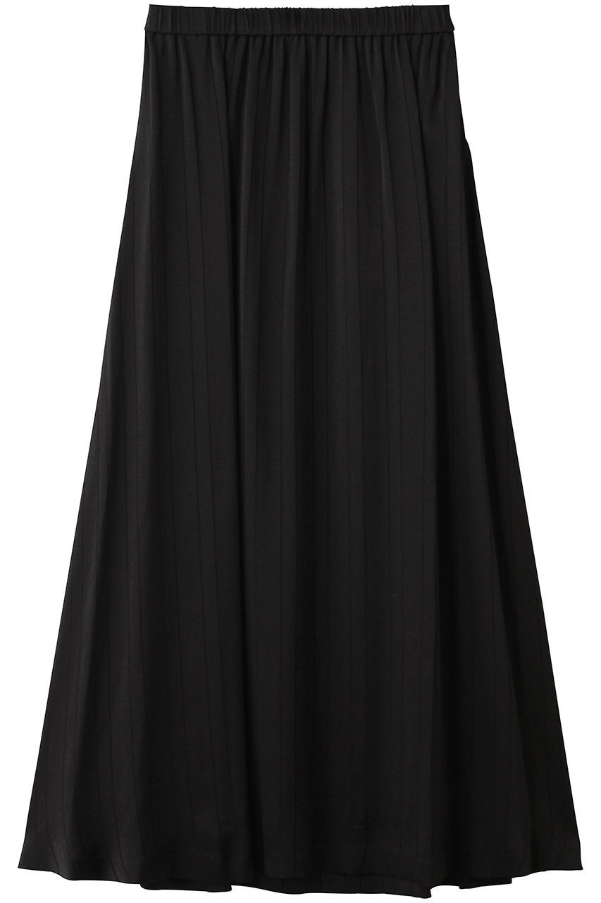 【その他のブランド/Other】のThunderbolt トリアセテートスカート インテリア・キッズ・メンズ・レディースファッション・服の通販 founy(ファニー) 　ファッション　Fashion　レディースファッション　Fashion for Women　スカート　Skirts　ロングスカート　Long Skirts / Maxi & Midi Skirts　エレガント 上品　Elegant　シルク　Silk, 100% Silk　ストライプ　Stripe, Striped Pattern　リラックス　Relax, Relaxed Fit　ロング　Long, Long-Length　新作・新入荷　New Arrivals / New In　ブラック|ID: prp329100004923813 ipo3291000000036945522