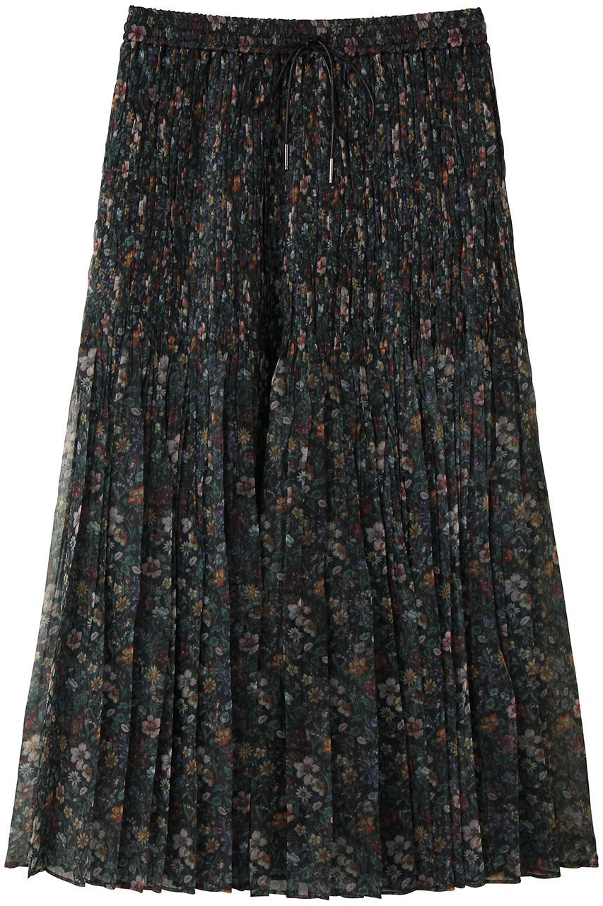 【デパリエ/DEPAREILLE】のフラワーオーガンジースカート インテリア・キッズ・メンズ・レディースファッション・服の通販 founy(ファニー) 　ファッション　Fashion　レディースファッション　Fashion for Women　スカート　Skirts　ロングスカート　Long Skirts / Maxi & Midi Skirts　オーガンジー　Organza Fabric　フラワー　Flower, Floral　ロング　Long, Long-Length　新作・新入荷　New Arrivals / New In　ブラック|ID: prp329100004923821 ipo3291000000036945570