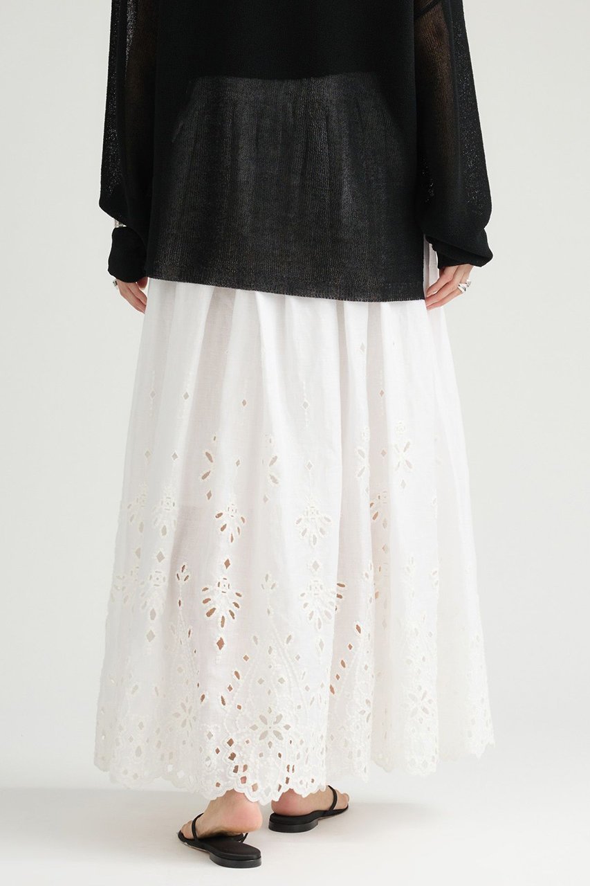 【カオス/Chaos】のサフィスカート 人気、トレンドファッション・服の通販 founy(ファニー) 　ファッション　Fashion　レディースファッション　Fashion for Women　スカート　Skirts　ロングスカート　Long Skirts / Maxi & Midi Skirts　アイレット　Eyelet Lace　スカラップ　Scallop, Scalloped Edge　手描き　Hand-Drawn, Illustrated　ロング　Long, Long-Length　日本製　Made In Japan　新作・新入荷　New Arrivals / New In　other-4|ID: prp329100004923829 ipo3291000000036945612