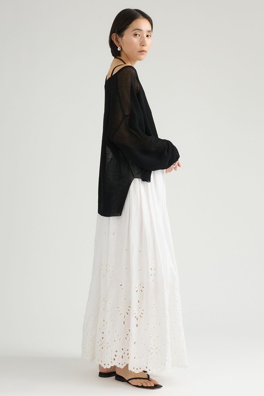 【カオス/Chaos】のサフィスカート 人気、トレンドファッション・服の通販 founy(ファニー) 　ファッション　Fashion　レディースファッション　Fashion for Women　スカート　Skirts　ロングスカート　Long Skirts / Maxi & Midi Skirts　アイレット　Eyelet Lace　スカラップ　Scallop, Scalloped Edge　手描き　Hand-Drawn, Illustrated　ロング　Long, Long-Length　日本製　Made In Japan　新作・新入荷　New Arrivals / New In　other-6|ID: prp329100004923829 ipo3291000000036945616