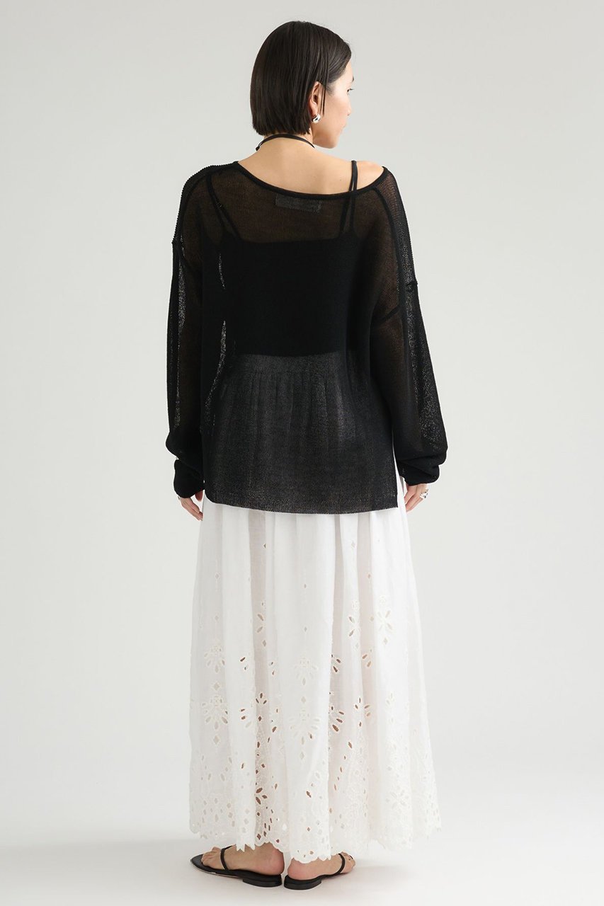 【カオス/Chaos】のサフィスカート 人気、トレンドファッション・服の通販 founy(ファニー) 　ファッション　Fashion　レディースファッション　Fashion for Women　スカート　Skirts　ロングスカート　Long Skirts / Maxi & Midi Skirts　アイレット　Eyelet Lace　スカラップ　Scallop, Scalloped Edge　手描き　Hand-Drawn, Illustrated　ロング　Long, Long-Length　日本製　Made In Japan　新作・新入荷　New Arrivals / New In　other-7|ID: prp329100004923829 ipo3291000000036945618