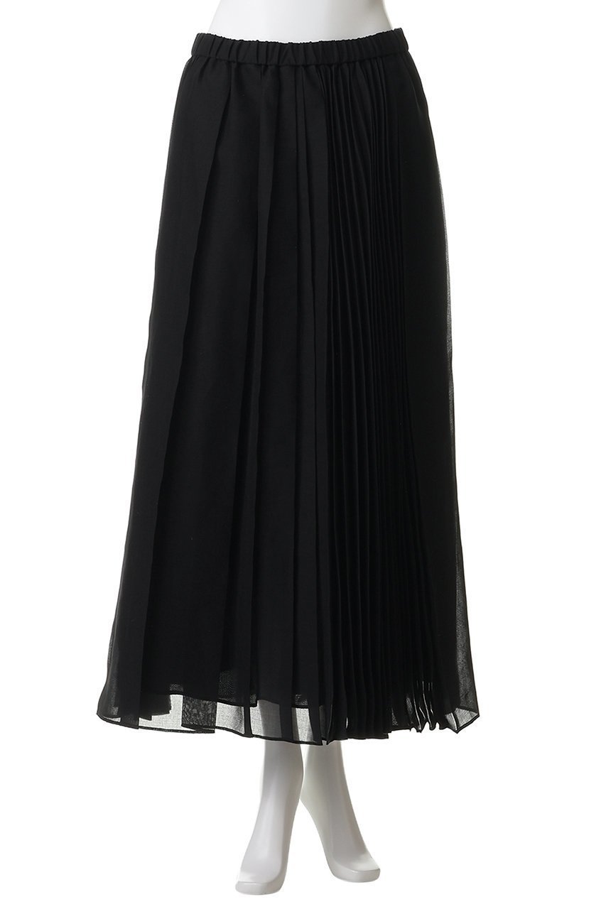 【エブール/ebure】のソフトオーガンジー イージープリーツスカート 人気、トレンドファッション・服の通販 founy(ファニー) 　ファッション　Fashion　レディースファッション　Fashion for Women　スカート　Skirts　プリーツスカート / 上品フェミニンスタイル　Pleated Skirts　ロングスカート　Long Skirts / Maxi & Midi Skirts　オーガンジー　Organza Fabric　シンプル　Simple, Minimal　スピンドル　Spindle, Drawcord　プリーツ　Pleats, Pleated　ミックス　Mix, Mixed Style　ランダム　Random, Irregular　ロング　Long, Long-Length　新作・新入荷　New Arrivals / New In　other-2|ID: prp329100004923838 ipo3291000000036945690