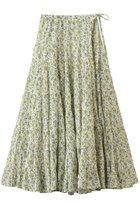 【マーレット/MERLETTE】のCHANDNI PRINT フラワープリント ティアードマキシスカート ライトグリーン|ID: prp329100004923842 ipo3291000000036945750