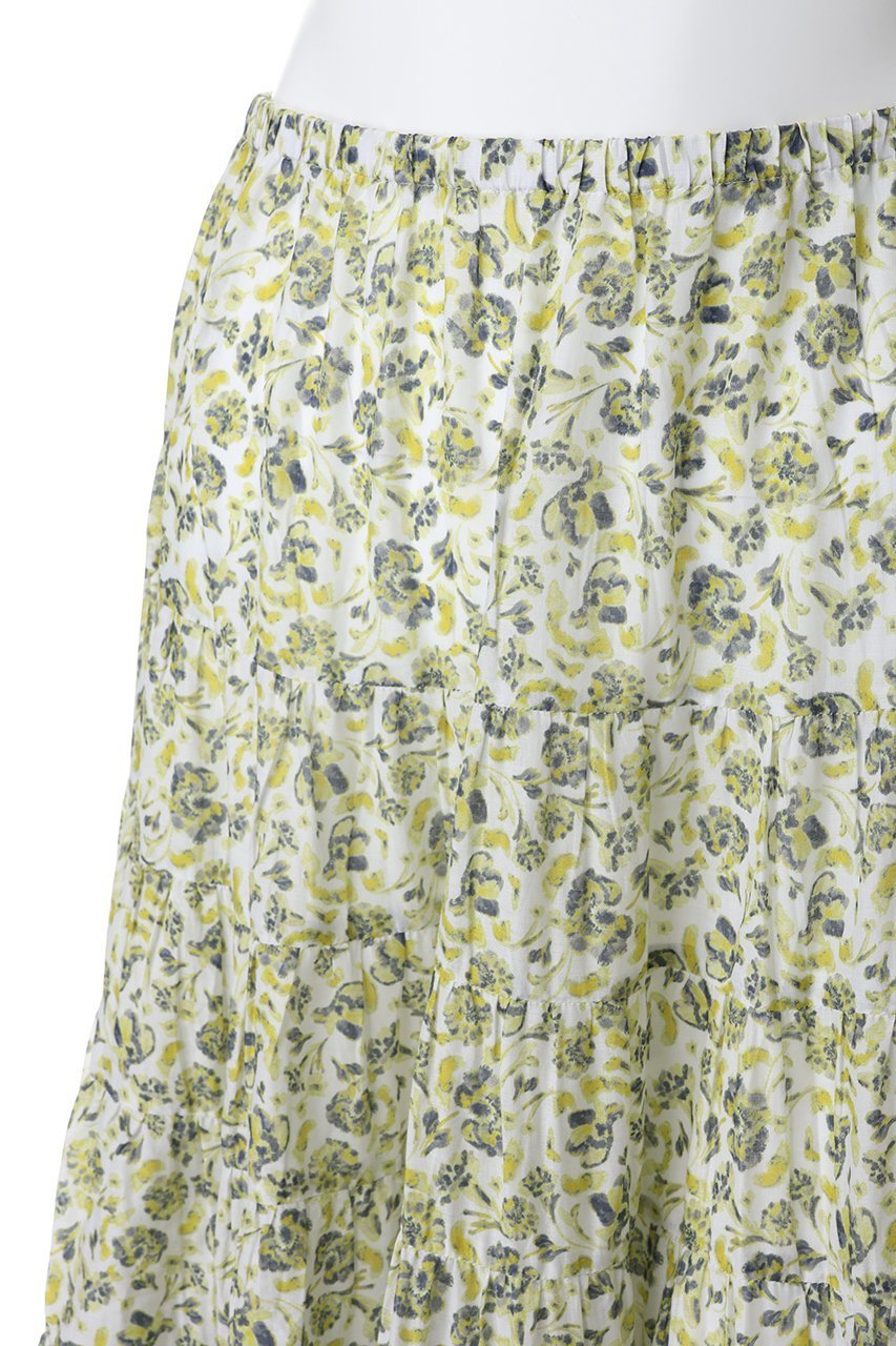 【マーレット/MERLETTE】のCHANDNI PRINT フラワープリント ティアードマキシスカート 人気、トレンドファッション・服の通販 founy(ファニー) 　ファッション　Fashion　レディースファッション　Fashion for Women　スカート　Skirts　ロングスカート　Long Skirts / Maxi & Midi Skirts　フラワー　Flower, Floral　プリント　Print, Printed Pattern　マキシ　Maxi, Full Length　リゾート　Resort, Vacation Style　ロング　Long, Long-Length　新作・新入荷　New Arrivals / New In　other-5|ID: prp329100004923842 ipo3291000000036945760