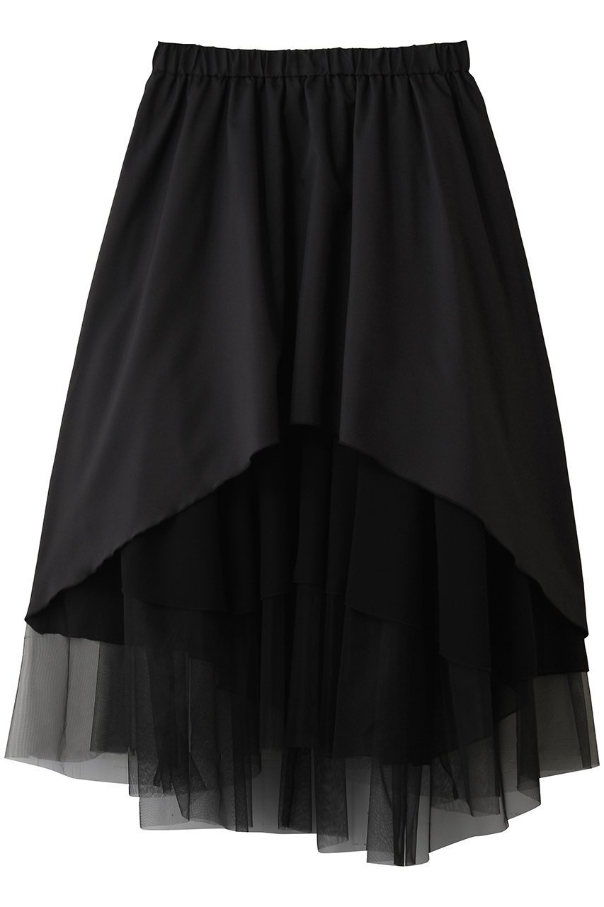 【ミディウミソリッド/MIDIUMISOLID】のasymmetry tiered SK スカート インテリア・キッズ・メンズ・レディースファッション・服の通販 founy(ファニー) 　ファッション　Fashion　レディースファッション　Fashion for Women　スカート　Skirts　ロングスカート　Long Skirts / Maxi & Midi Skirts　アシンメトリー　Asymmetrical Style　エレガント 上品　Elegant　ギャザー　Gathered, Ruffled　ロング　Long, Long-Length　夏　Summer　新作・新入荷　New Arrivals / New In　春　Spring　S/S・春夏　SS, Spring/Summer, Warm Season　black|ID: prp329100004923855 ipo3291000000036945845