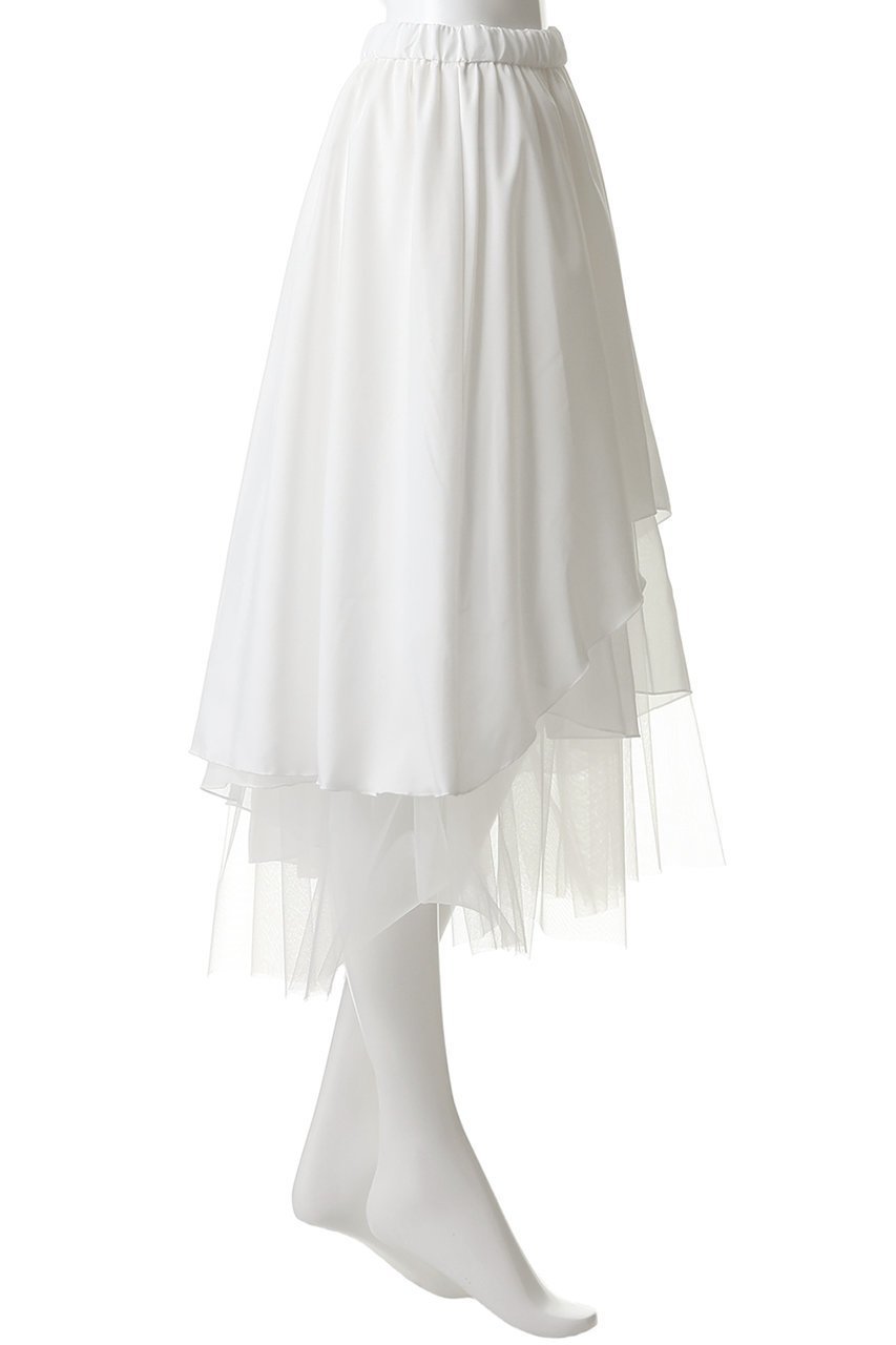 【ミディウミソリッド/MIDIUMISOLID】のasymmetry tiered SK スカート 人気、トレンドファッション・服の通販 founy(ファニー) 　ファッション　Fashion　レディースファッション　Fashion for Women　スカート　Skirts　ロングスカート　Long Skirts / Maxi & Midi Skirts　アシンメトリー　Asymmetrical Style　エレガント 上品　Elegant　ギャザー　Gathered, Ruffled　ロング　Long, Long-Length　夏　Summer　新作・新入荷　New Arrivals / New In　春　Spring　S/S・春夏　SS, Spring/Summer, Warm Season　other-3|ID: prp329100004923855 ipo3291000000036945850