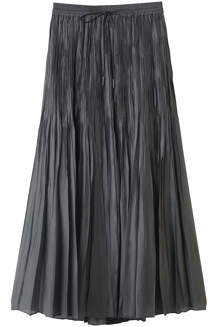 【デパリエ/DEPAREILLE】のテンセルオーガンジープリーツスカート インテリア・キッズ・メンズ・レディースファッション・服の通販 founy(ファニー) 　ファッション　Fashion　レディースファッション　Fashion for Women　スカート　Skirts　プリーツスカート / 上品フェミニンスタイル　Pleated Skirts　ロングスカート　Long Skirts / Maxi & Midi Skirts　おすすめ　Recommended / Our Picks　オーガンジー　Organza Fabric　シアー　Sheer, See-Through　パーティ　Party, Party Style　ロング　Long, Long-Length　再入荷　Restock / Back in Stock　チャコールグレー|ID: prp329100004923863 ipo3291000000036945915
