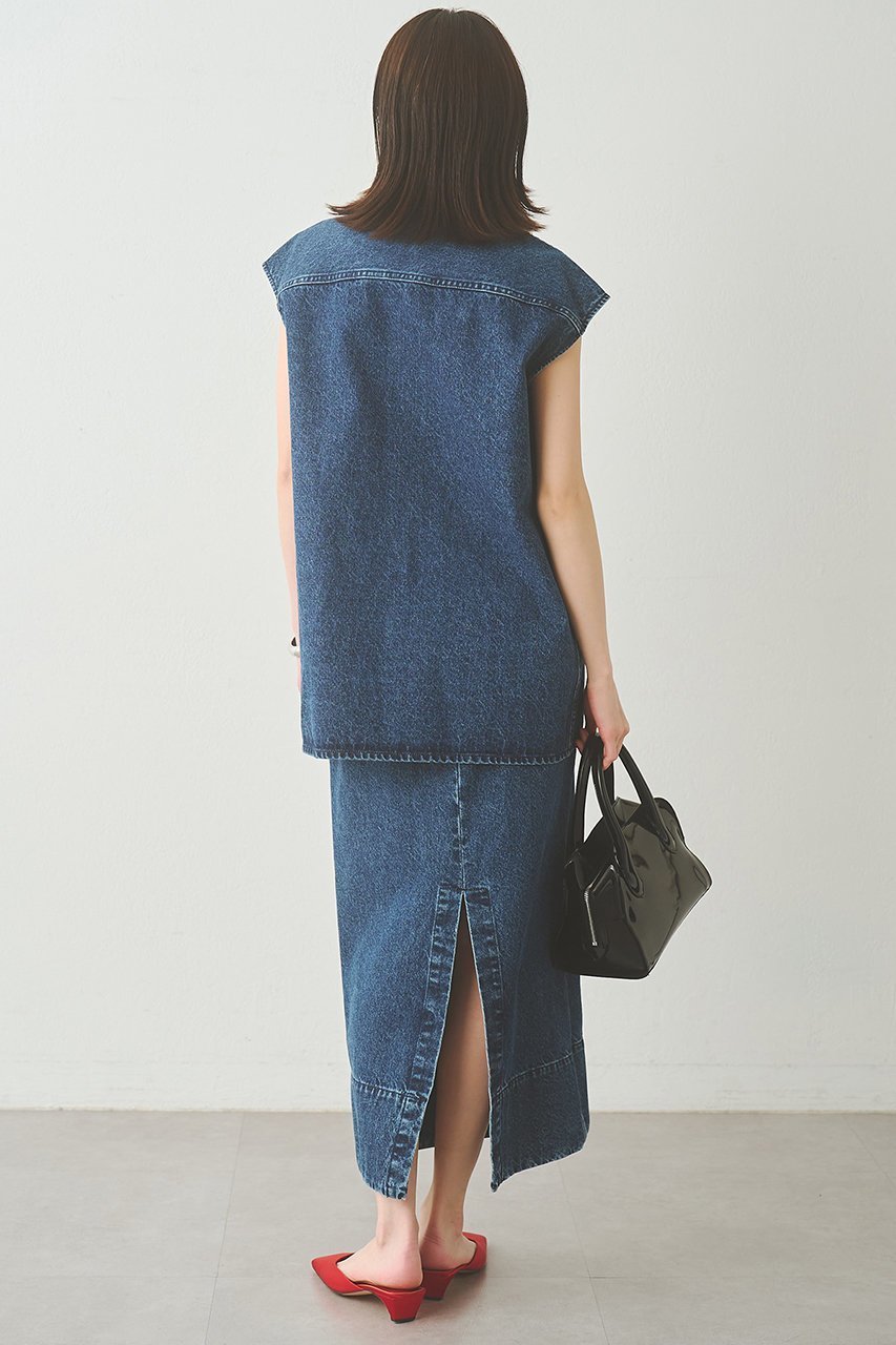 【ウィムガゼット/Whim Gazette】のデニムタイトスカート 人気、トレンドファッション・服の通販 founy(ファニー) 　ファッション　Fashion　レディースファッション　Fashion for Women　スカート　Skirts　ロングスカート　Long Skirts / Maxi & Midi Skirts　おすすめ　Recommended / Our Picks　スリット　Slit, Slit Detail　セットアップ　Set-Up, Coordinated Outfit　タイトスカート　Pencil Skirt, Tight Skirt　デニム　Denim, Jeans Material　バランス　Balance, Style Balance　ロング　Long, Long-Length　新作・新入荷　New Arrivals / New In　other-4|ID: prp329100004923874 ipo3291000000036946007