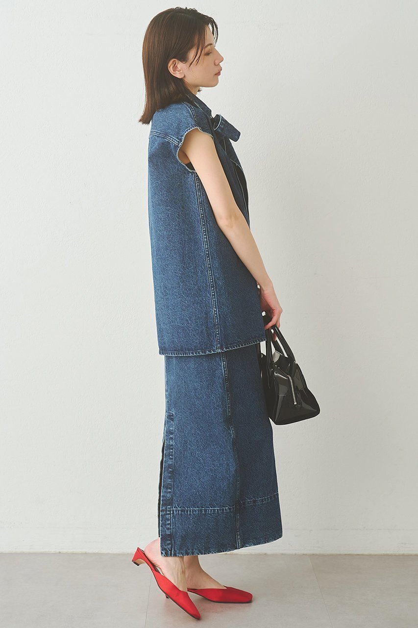 【ウィムガゼット/Whim Gazette】のデニムタイトスカート 人気、トレンドファッション・服の通販 founy(ファニー) 　ファッション　Fashion　レディースファッション　Fashion for Women　スカート　Skirts　ロングスカート　Long Skirts / Maxi & Midi Skirts　おすすめ　Recommended / Our Picks　スリット　Slit, Slit Detail　セットアップ　Set-Up, Coordinated Outfit　タイトスカート　Pencil Skirt, Tight Skirt　デニム　Denim, Jeans Material　バランス　Balance, Style Balance　ロング　Long, Long-Length　新作・新入荷　New Arrivals / New In　other-5|ID: prp329100004923874 ipo3291000000036946010