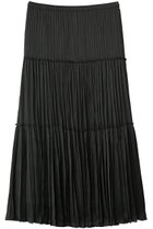 【プルミエ アロンディスモン/1er Arrondissement】の楊柳サテンティアードプリーツスカート チャコールグレー|ID: prp329100004923885 ipo3291000000036946077