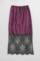 【メゾンスペシャル/MAISON SPECIAL】のCheck Lace Tight Skirt/チェックレースタイトスカート PNK(ピンク)|ID: prp329100004923888 ipo3291000000036946103