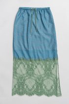 【メゾンスペシャル/MAISON SPECIAL】のCheck Lace Tight Skirt/チェックレースタイトスカート BLU(ブルー)|ID: prp329100004923889 ipo3291000000036946104