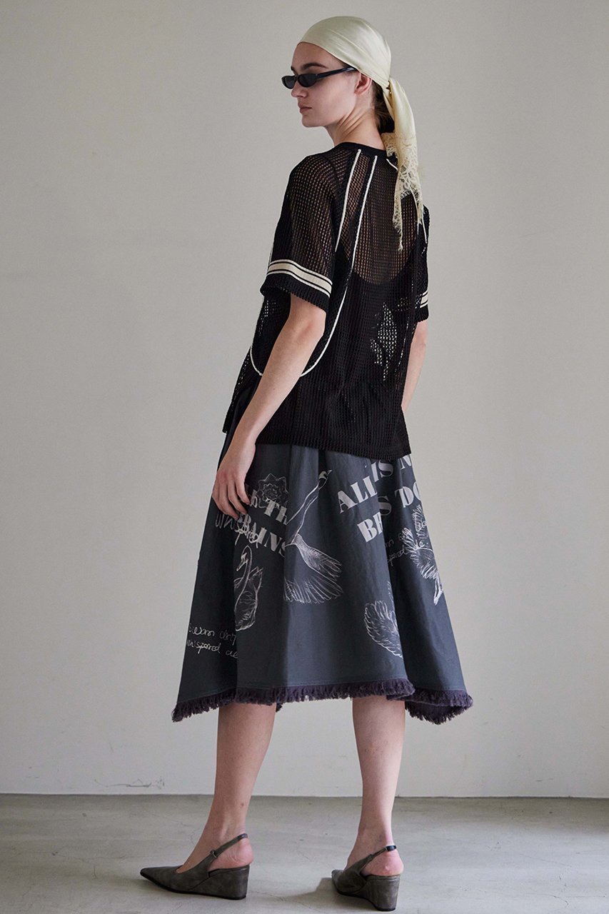【メゾンスペシャル/MAISON SPECIAL】のAsymmetrical Wrap Print Skirt/アシンメトリーラッププリントスカート 人気、トレンドファッション・服の通販 founy(ファニー) 　ファッション　Fashion　レディースファッション　Fashion for Women　スカート　Skirts　ロングスカート　Long Skirts / Maxi & Midi Skirts　アシンメトリー　Asymmetrical Style　キャンバス　Canvas, Canvas Fabric　シンプル　Simple, Minimal　フォルム　Silhouette, Form　フリンジ　Fringe, Tassel　フレア　Flare, Flared　プリント　Print, Printed Pattern　ヘムライン　Hemline, Bottom Cut　ラップ　Wrap, Wrap Design　ロング　Long, Long-Length　手描き　Hand-Drawn, Illustrated　新作・新入荷　New Arrivals / New In　other-6|ID: prp329100004923893 ipo3291000000036946147