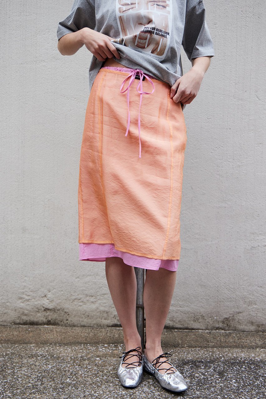 【メゾンスペシャル/MAISON SPECIAL】のSheer Layered Color Skirt/シアーレイヤードカラースカート 人気、トレンドファッション・服の通販 founy(ファニー) 　ファッション　Fashion　レディースファッション　Fashion for Women　スカート　Skirts　ロングスカート　Long Skirts / Maxi & Midi Skirts　アンダー　Underwear Essentials　オーガンジー　Organza Fabric　シアー　Sheer, See-Through　ストレッチ　Stretch, Stretchy Fabric　スポーティ　Sporty, Casual Athletic　タフタ　Taffeta, Structured Fabric　ベーシック　Basic, Essential　ロング　Long, Long-Length　新作・新入荷　New Arrivals / New In　other-6|ID: prp329100004923897 ipo3291000000036946187