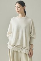 【カレンソロジー/Curensology】のハイゲージレースニットプルオーバー 人気、トレンドファッション・服の通販 founy(ファニー) ファッション Fashion レディースファッション Fashion for Women トップス・カットソー Cut & Sew Tops ニット Knit Tops & Sweaters ベスト&ジレ / 重ね着スタイル Vests & Gilets カジュアルプルオーバー・ニットトップス Pullovers & Knit Tops / Casual Pullovers おすすめ Recommended / Our Picks キャミソール Camisole, Spaghetti Strap Top スリット Slit, Slit Detail フィット Fit, Slim Fit フラワー Flower, Floral モチーフ Motif, Design Theme レース Lace, Lace Fabric ワイド Wide, Wide Fit |ID:prp329100004924371