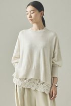 【カレンソロジー/Curensology】のハイゲージレースニットプルオーバー 人気、トレンドファッション・服の通販 founy(ファニー) ファッション Fashion レディースファッション Fashion for Women トップス・カットソー Cut & Sew Tops ニット Knit Tops & Sweaters ベスト&ジレ / 重ね着スタイル Vests & Gilets カジュアルプルオーバー・ニットトップス Pullovers & Knit Tops / Casual Pullovers おすすめ Recommended / Our Picks キャミソール Camisole, Spaghetti Strap Top スリット Slit, Slit Detail フィット Fit, Slim Fit フラワー Flower, Floral モチーフ Motif, Design Theme レース Lace, Lace Fabric ワイド Wide, Wide Fit thumbnail エクリュ|ID: prp329100004924371 ipo3291000000036950098