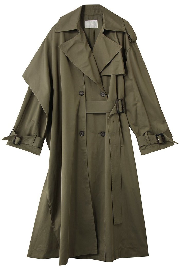 【メゾンスペシャル/MAISON SPECIAL】のDrape Skirt Long Trench Coat/ドレープスカーフロングトレンチコート インテリア・キッズ・メンズ・レディースファッション・服の通販 founy(ファニー) https://founy.com/ ファッション Fashion レディースファッション Fashion for Women アウター Coat / Outerwear Collection コート・ロングコート・ピーコート Long Coats, Peacoats & More トレンチコート / 春秋の定番アウター Trench Coats フォーマル Formal, Dressy マフラー Scarf, Muffler ロング Long, Long-Length |ID: prp329100004924378 ipo3291000000036950161