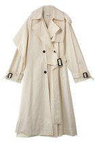 【メゾンスペシャル/MAISON SPECIAL】のDrape Skirt Long Trench Coat/ドレープスカーフロングトレンチコート IVR(アイボリー)|ID: prp329100004924378 ipo3291000000036950164