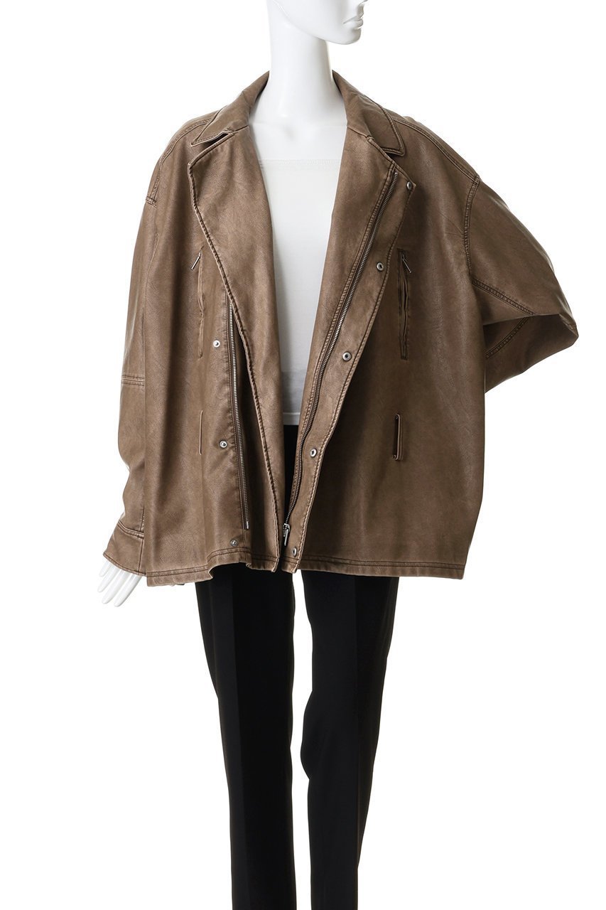 【メゾンスペシャル/MAISON SPECIAL】のBelted Faux Leather Jacket/ベルテッドフェイクレザージャケット 人気、トレンドファッション・服の通販 founy(ファニー) 　ファッション　Fashion　レディースファッション　Fashion for Women　アウター　Coat / Outerwear Collection　レディースジャケット・軽アウター　Jackets　おすすめ　Recommended / Our Picks　クール　Cool, Chic　ジャケット　Jacket, Outerwear　フェイクレザー　Faux Leather, PU Leather　ブラウジング　Blouson Silhouette, Cinched Waist　other-7|ID: prp329100004924386 ipo3291000000036950229