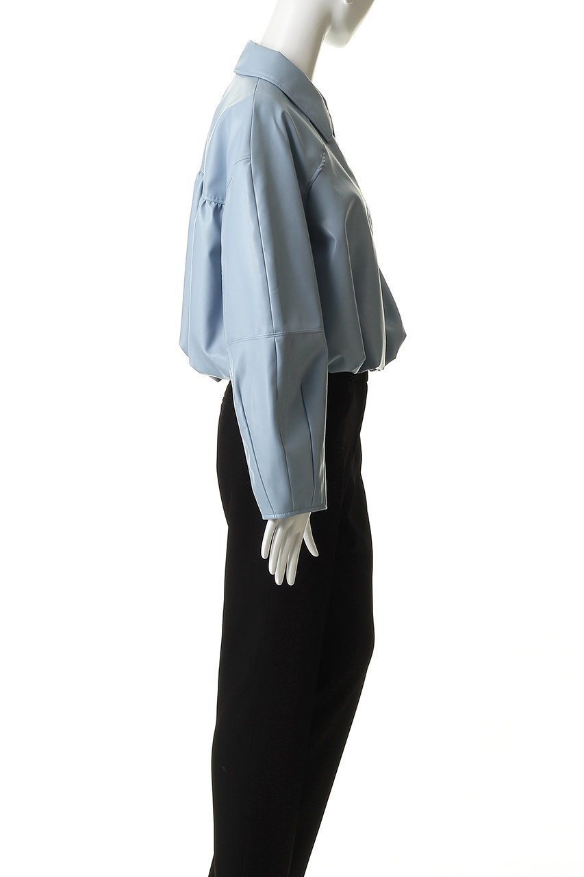 【メゾンスペシャル/MAISON SPECIAL】のGathered Balloon Faux Leather Jacket/ギャザーバルーンフェイクレザージャケット 人気、トレンドファッション・服の通販 founy(ファニー) 　ファッション　Fashion　レディースファッション　Fashion for Women　アウター　Coat / Outerwear Collection　レディースジャケット・軽アウター　Jackets　ショート　Short, Short Length　ジャケット　Jacket, Outerwear　バランス　Balance, Style Balance　バルーン　Balloon, Balloon Silhouette　パターン　Pattern, Design Print　エレガント 上品　Elegant　other-3|ID: prp329100004924387 ipo3291000000036950240