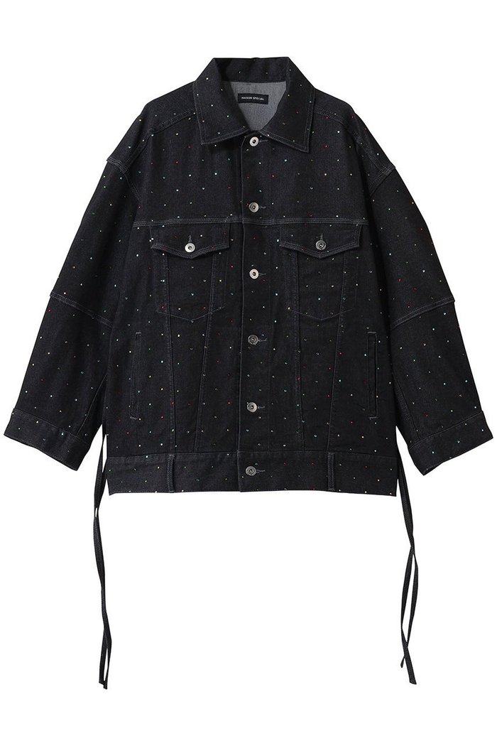 【メゾンスペシャル/MAISON SPECIAL】の2WAY Overstone Denim Jacket/2WAYオーバーストーンデニムジャケット インテリア・キッズ・メンズ・レディースファッション・服の通販 founy(ファニー) https://founy.com/ ファッション Fashion レディースファッション Fashion for Women アウター Coat / Outerwear Collection レディースジャケット・軽アウター Jackets ブルゾンジャケット・スポーティアウター Blouson Jackets デニムジャケット / カジュアルアウター Denim Jackets カラフル Colorful Design ジャケット Jacket, Outerwear ストーン Stone, Gem-Like デニム Denim, Jeans Material ブルゾン Blouson, Bomber Jacket ラップ Wrap, Wrap Design |ID: prp329100004924388 ipo3291000000036950246