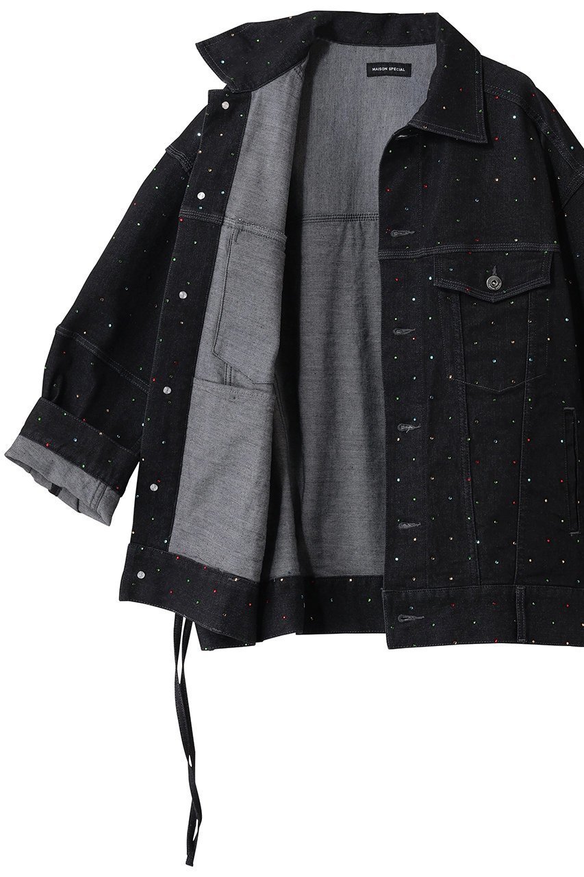 【メゾンスペシャル/MAISON SPECIAL】の2WAY Overstone Denim Jacket/2WAYオーバーストーンデニムジャケット 人気、トレンドファッション・服の通販 founy(ファニー) ファッション Fashion レディースファッション Fashion for Women アウター Coat / Outerwear Collection レディースジャケット・軽アウター Jackets ブルゾンジャケット・スポーティアウター Blouson Jackets デニムジャケット / カジュアルアウター Denim Jackets カラフル Colorful Design ジャケット Jacket, Outerwear ストーン Stone, Gem-Like デニム Denim, Jeans Material ブルゾン Blouson, Bomber Jacket ラップ Wrap, Wrap Design other-6|ID: prp329100004924388 ipo3291000000036950252