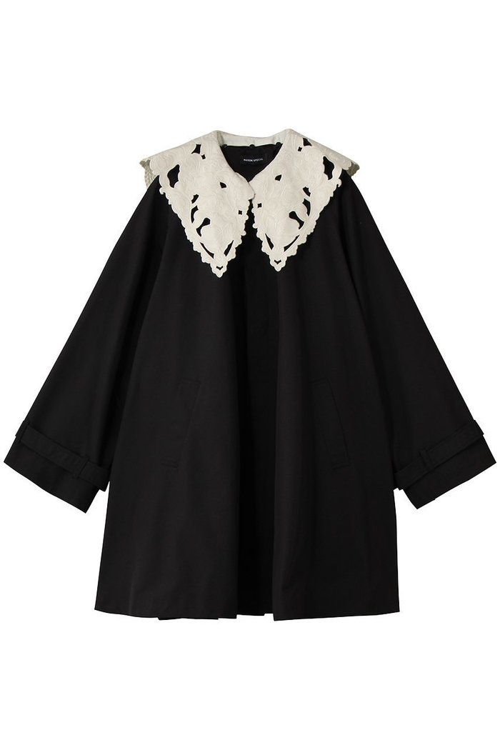 【メゾンスペシャル/MAISON SPECIAL】のLace Collar Tent Flare Trench Coat/レースカラーテントフレアトレンチコート インテリア・キッズ・メンズ・レディースファッション・服の通販 founy(ファニー) https://founy.com/ ファッション Fashion レディースファッション Fashion for Women アウター Coat / Outerwear Collection コート・ロングコート・ピーコート Long Coats, Peacoats & More トレンチコート / 春秋の定番アウター Trench Coats フレア Flare, Flared レース Lace, Lace Fabric ロング Long, Long-Length ワーク Workwear, Utility Style |ID: prp329100004924390 ipo3291000000036950264