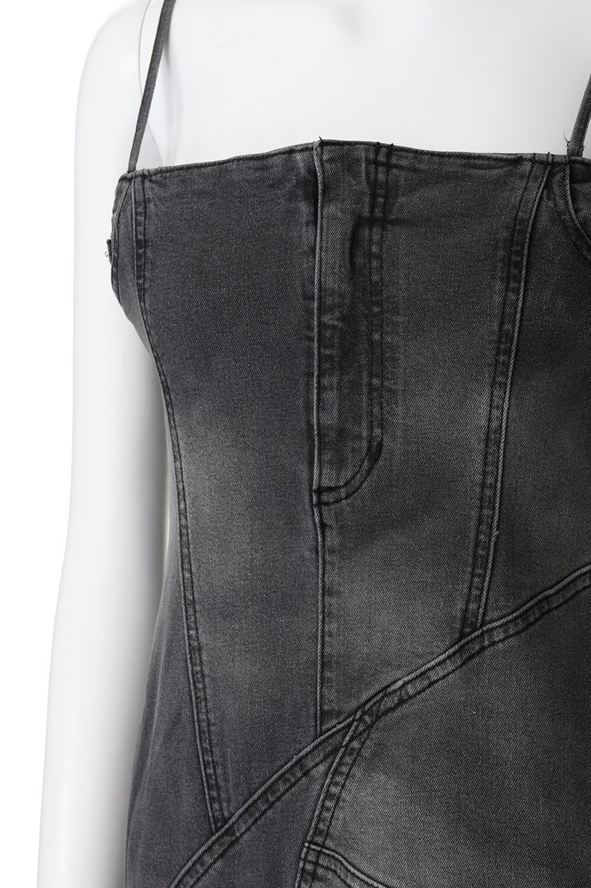 【メゾンスペシャル/MAISON SPECIAL】のFrill Denim Dress/フリルデニムワンピース 人気、トレンドファッション・服の通販 founy(ファニー) 　ファッション　Fashion　レディースファッション　Fashion for Women　ワンピース　Dresses　フォーマル・パーティードレス・結婚式用ドレス　Elegant & Casual Dresses　チュニック　Tunic Tops & Dresses　カットソー　Cut and Sewn Top　キャミワンピース　Cami Dress, Slip Dress　シンプル　Simple, Minimal　ストレッチ　Stretch, Stretchy Fabric　ストレート　Straight, Straight Cut　スリット　Slit, Slit Detail　チュニック　Tunic, Long Top　デニム　Denim, Jeans Material　フリル　Frill, Ruffle　ロング　Long, Long-Length　other-5|ID: prp329100004924392 ipo3291000000036950290