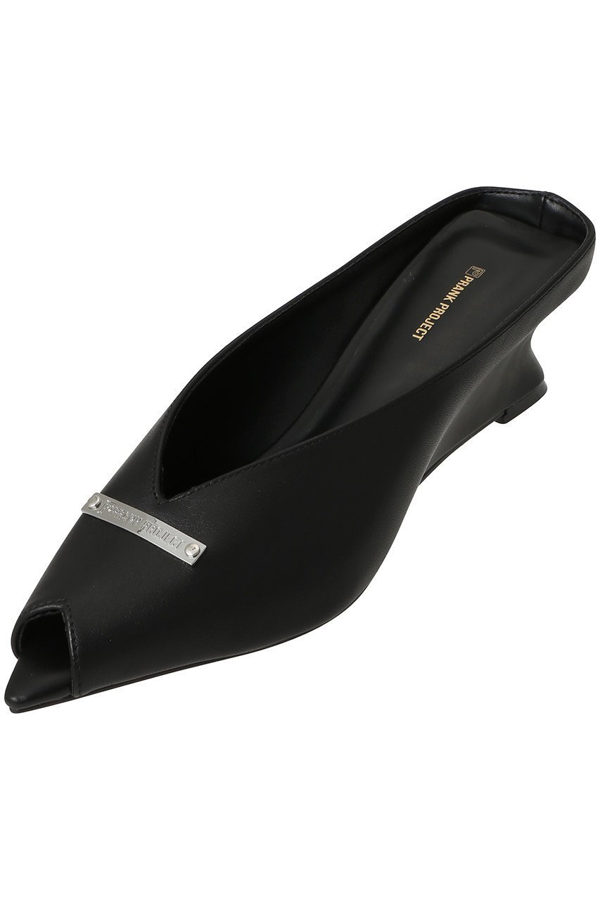 【プランク プロジェクト/PRANK PROJECT】のミドルウェッジソールVカットミュール インテリア・キッズ・メンズ・レディースファッション・服の通販 founy(ファニー) 　ファッション　Fashion　レディースファッション　Fashion for Women　おすすめ　Recommended / Our Picks　ウェッジ　Wedge Heels　オープントゥ　Open Toe Shoes　サンダル　Sandals, Summer Shoes　トレンド　Trend, Trending Now　フィット　Fit, Slim Fit　ミュール　Mule, Backless Shoes　BLK(ブラック)|ID: prp329100004924415 ipo3291000000036950416