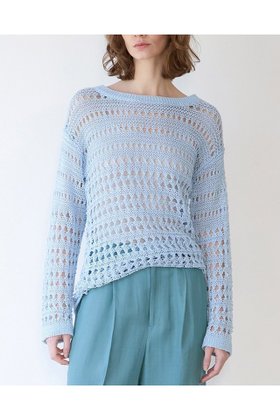 【マルティニーク/martinique】のライトメッシュニット 人気、トレンドファッション・服の通販 founy(ファニー) ファッション Fashion レディースファッション Fashion for Women トップス・カットソー Cut & Sew Tops ニット Knit Tops & Sweaters カジュアルプルオーバー・ニットトップス Pullovers & Knit Tops / Casual Pullovers おすすめ Recommended / Our Picks シルク Silk, 100% Silk フレア Flare, Flared ペーパー Paper, Kraft Paper ルーズ Loose, Oversized 夏 Summer |ID:prp329100004924437