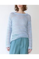 【マルティニーク/martinique】のライトメッシュニット 人気、トレンドファッション・服の通販 founy(ファニー) ファッション Fashion レディースファッション Fashion for Women トップス・カットソー Cut & Sew Tops ニット Knit Tops & Sweaters カジュアルプルオーバー・ニットトップス Pullovers & Knit Tops / Casual Pullovers おすすめ Recommended / Our Picks シルク Silk, 100% Silk フレア Flare, Flared ペーパー Paper, Kraft Paper ルーズ Loose, Oversized 夏 Summer |ID:prp329100004924437