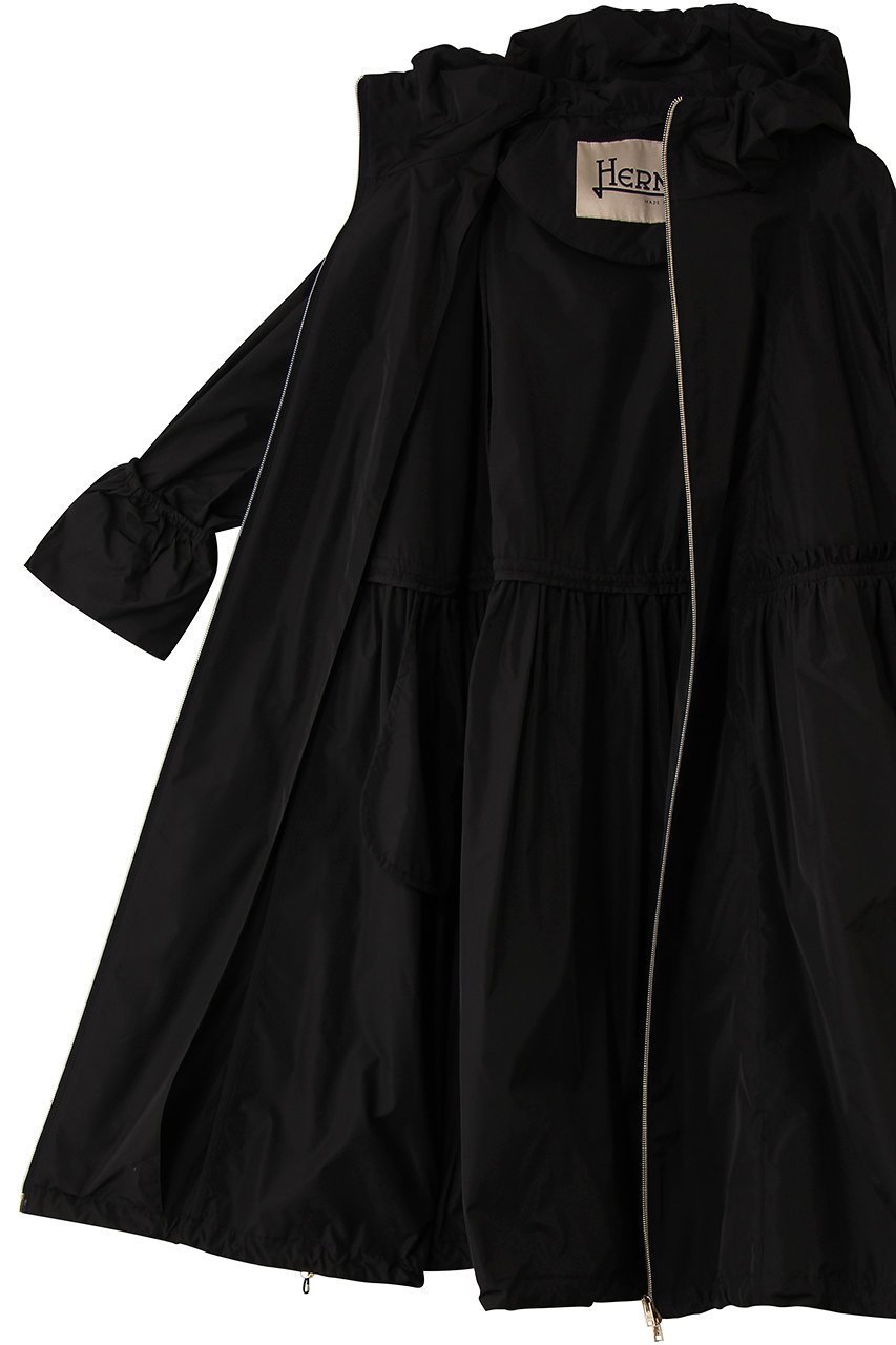【ヘルノ/HERNO】のギャザー切替フーデッドコート 人気、トレンドファッション・服の通販 founy(ファニー) ファッション Fashion レディースファッション Fashion for Women アウター Coat / Outerwear Collection コート・ロングコート・ピーコート Long Coats, Peacoats & More ギャザー Gathered, Ruffled デニム Denim, Jeans Material ロング Long, Long-Length 切替 Switching, Contrast Panel 軽量 Lightweight, Ultra Light other-6|ID: prp329100004924496 ipo3291000000036950994
