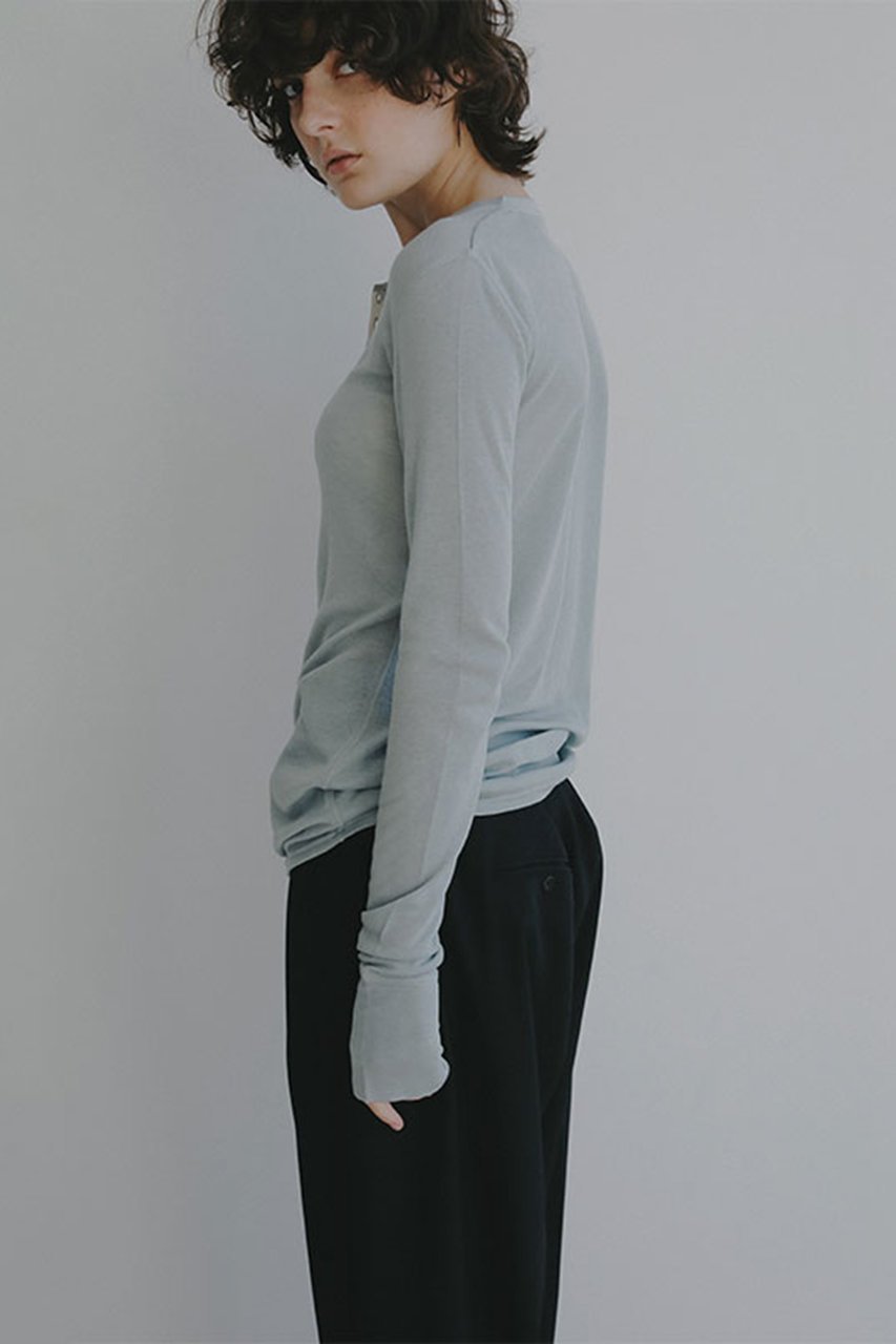 【エトレトウキョウ/ETRE TOKYO】のウールフライスヘンリーネックプルオーバー 人気、トレンドファッション・服の通販 founy(ファニー) 　ファッション　Fashion　レディースファッション　Fashion for Women　トップス・カットソー　Cut & Sew Tops　シャツ・ブラウス・オフィスカジュアル　Elegant Blouses & Button-Ups　ロングTシャツ・Tシャツ　Longline T-Shirts & Tees　カジュアルプルオーバー・ニットトップス　Pullovers & Knit Tops / Casual Pullovers　カットソー・ベーシックTシャツ　Cut-and-Sewn Tops / Stretch Tees & Basics　おすすめ　Recommended / Our Picks　なめらか　Smooth, Silky Texture　インナー　Innerwear　スリーブ　Sleeve, Long Sleeve / Short Sleeve　ロング　Long, Long-Length　エレガント 上品　Elegant　other-2|ID: prp329100004924540 ipo3291000000036951370