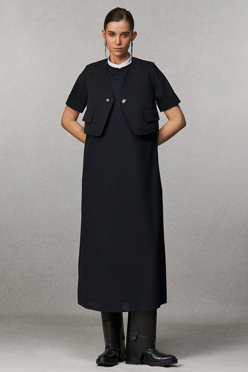 【ザ リラクス/THE RERACS】のショートベスト 人気、トレンドファッション・服の通販 founy(ファニー) 　ファッション　Fashion　レディースファッション　Fashion for Women　アウター　Coat / Outerwear Collection　レディースジャケット・軽アウター　Jackets　コンパクト　Compact, Small Size　ショート　Short, Short Length　シルバー　Silver, Metallic Silver　ジャケット　Jacket, Outerwear　ベスト　Vest, Waistcoat　other-8|ID: prp329100004924586 ipo3291000000036951736