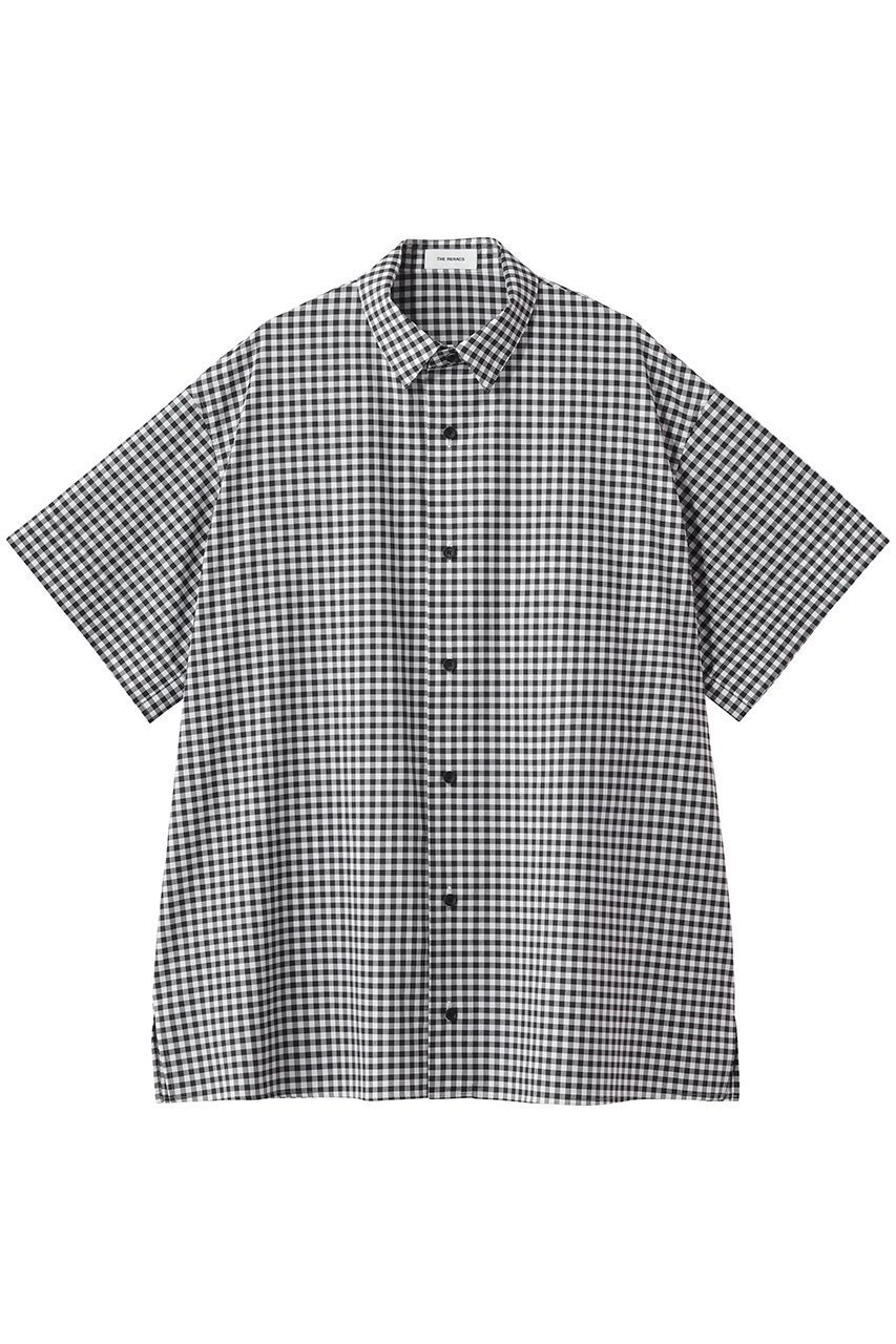 【ザ リラクス/THE RERACS】のコットンショートスリーブパーフェクトシャツ 人気、トレンドファッション・服の通販 founy(ファニー) 　ファッション　Fashion　レディースファッション　Fashion for Women　トップス・カットソー　Cut & Sew Tops　シャツ・ブラウス・オフィスカジュアル　Elegant Blouses & Button-Ups　ショート　Short, Short Length　スリーブ　Sleeve, Long Sleeve / Short Sleeve　センター　Center, Center Line　チェック　Check, Plaid, Tartan　デニム　Denim, Jeans Material　フィット　Fit, Slim Fit　新作・新入荷　New Arrivals / New In　 other-1|ID: prp329100004924592 ipo3291000000036951758