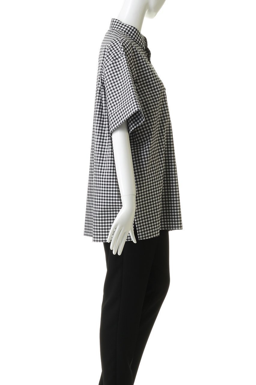 【ザ リラクス/THE RERACS】のコットンショートスリーブパーフェクトシャツ 人気、トレンドファッション・服の通販 founy(ファニー) 　ファッション　Fashion　レディースファッション　Fashion for Women　トップス・カットソー　Cut & Sew Tops　シャツ・ブラウス・オフィスカジュアル　Elegant Blouses & Button-Ups　ショート　Short, Short Length　スリーブ　Sleeve, Long Sleeve / Short Sleeve　センター　Center, Center Line　チェック　Check, Plaid, Tartan　デニム　Denim, Jeans Material　フィット　Fit, Slim Fit　新作・新入荷　New Arrivals / New In　other-3|ID: prp329100004924592 ipo3291000000036951764
