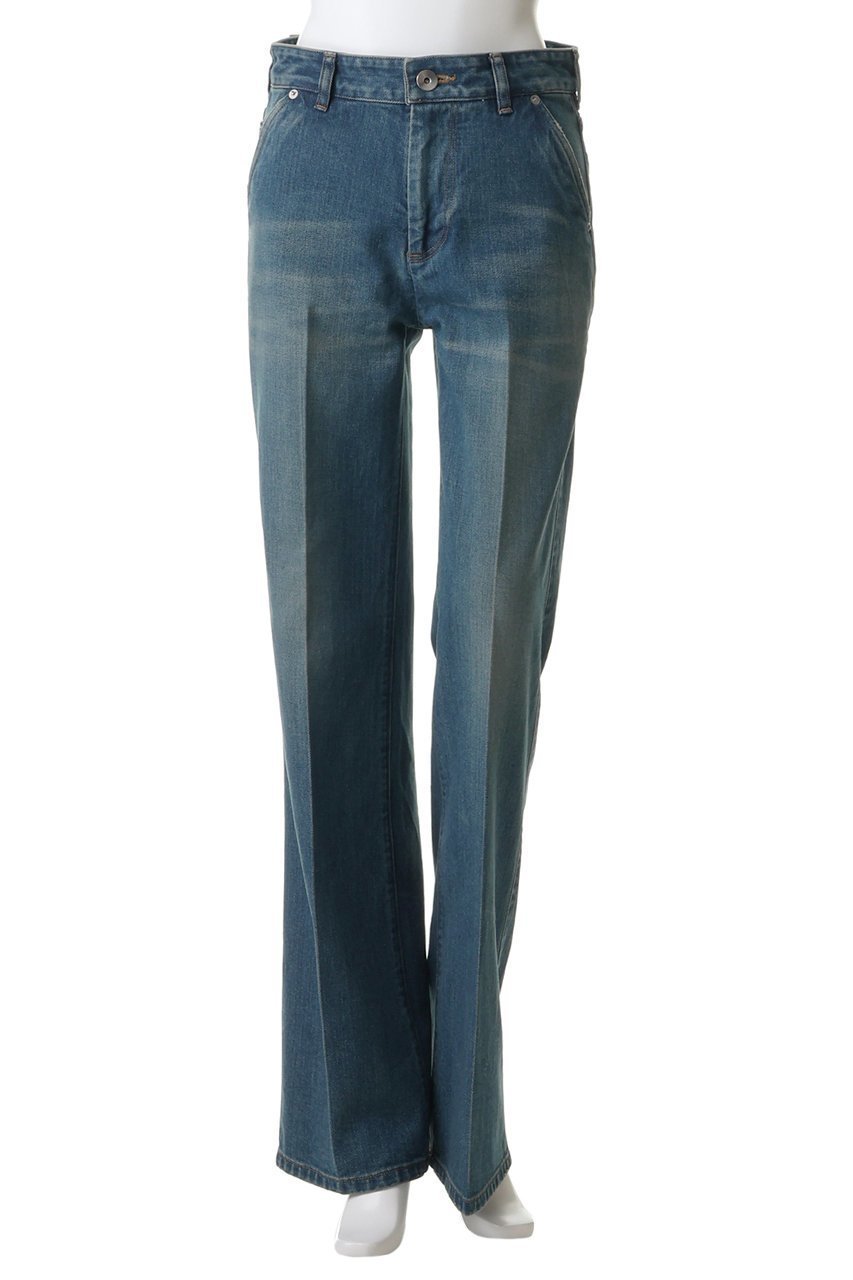 【ザ リラクス/THE RERACS】のペンシルフレアデニムパンツ 人気、トレンドファッション・服の通販 founy(ファニー) 　ファッション　Fashion　レディースファッション　Fashion for Women　パンツ　Pants & Trousers　デニムパンツ・ジーンズ・美脚デニム　Denim Jeans & Pants　カットソー　Cut and Sewn Top　コンパクト　Compact, Small Size　デニム　Denim, Jeans Material　バランス　Balance, Style Balance　フレア　Flare, Flared　新作・新入荷　New Arrivals / New In　other-2|ID: prp329100004924616 ipo3291000000036951911