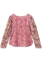 【ルール ロジェット/leur logette】のポエティックブルームプリントキュプラトップス 大人の最旬トレンドファッション＆コーディネート founy(ファウニー) ファッション Fashion レディースファッション Fashion for Women トップス・カットソー Cut & Sew Tops シャツ・ブラウス・オフィスカジュアル Elegant Blouses & Button-Ups グラデーション Gradient, Ombre シンプル Simple, Minimal スリーブ Sleeve, Long Sleeve / Short Sleeve フィット Fit, Slim Fit フラワー Flower, Floral プリント Print, Printed Pattern ボトム Bottoms, Lower Wear ロング Long, Long-Length |ID:prp329100004924666