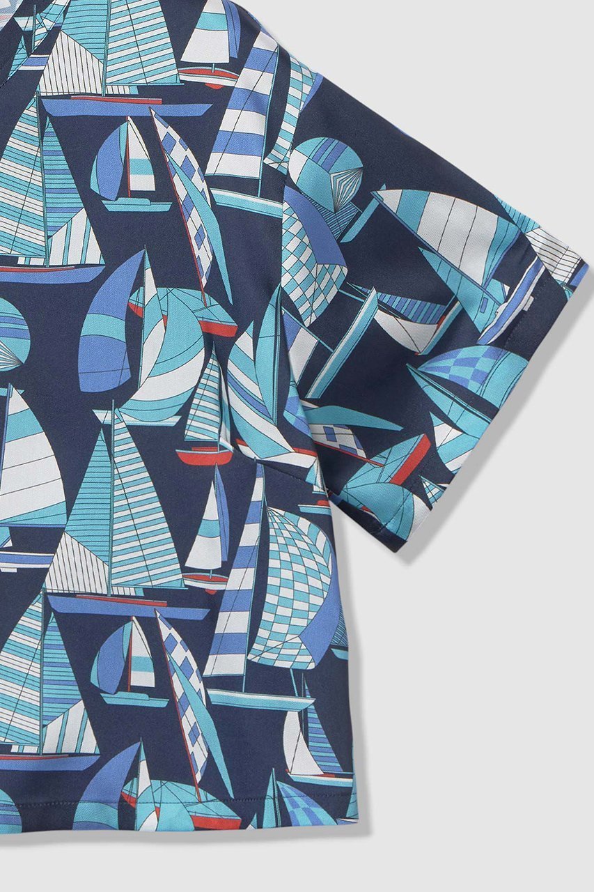 【アルアバイル/allureville】の【LOULOU WILLOUGHBY】RATTI マリーナプリント Tブラウス 人気、トレンドファッション・服の通販 founy(ファニー) 　ファッション　Fashion　レディースファッション　Fashion for Women　トップス・カットソー　Cut & Sew Tops　シャツ・ブラウス・オフィスカジュアル　Elegant Blouses & Button-Ups　ショート　Short, Short Length　スリーブ　Sleeve, Long Sleeve / Short Sleeve　バランス　Balance, Style Balance　プリント　Print, Printed Pattern　モチーフ　Motif, Design Theme　今季　This Season, Current Season　other-4|ID: prp329100004924674 ipo3291000000036952352