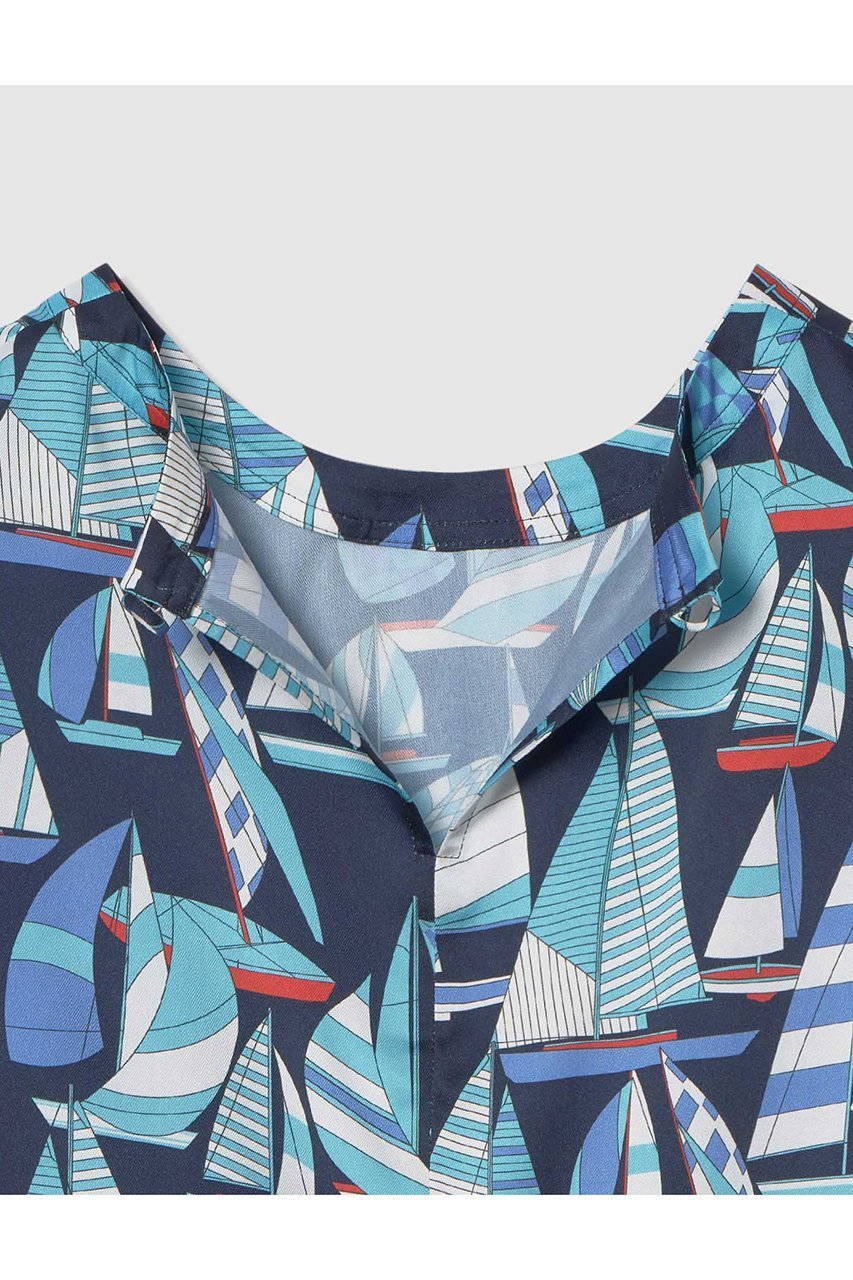 【アルアバイル/allureville】の【LOULOU WILLOUGHBY】RATTI マリーナプリント Tブラウス 人気、トレンドファッション・服の通販 founy(ファニー) 　ファッション　Fashion　レディースファッション　Fashion for Women　トップス・カットソー　Cut & Sew Tops　シャツ・ブラウス・オフィスカジュアル　Elegant Blouses & Button-Ups　ショート　Short, Short Length　スリーブ　Sleeve, Long Sleeve / Short Sleeve　バランス　Balance, Style Balance　プリント　Print, Printed Pattern　モチーフ　Motif, Design Theme　今季　This Season, Current Season　other-5|ID: prp329100004924674 ipo3291000000036952353