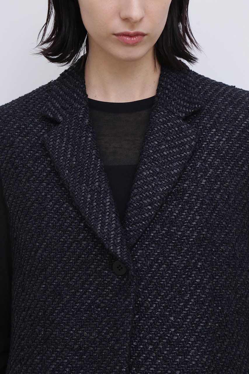 【アドーア/ADORE】のコーティングヤーンツィードジレ 人気、トレンドファッション・服の通販 founy(ファニー) 　ファッション　Fashion　レディースファッション　Fashion for Women　アウター　Coat / Outerwear Collection　レディースジャケット・軽アウター　Jackets　おすすめ　Recommended / Our Picks　イタリア　Italy　コーティング　Coating, Coated Finish　ジャケット　Jacket, Outerwear　スタンダード　Standard, Basic　セットアップ　Set-Up, Coordinated Outfit　ツイード／ツィード　Choker, Choker Necklace　ベスト　Vest, Waistcoat　other-7|ID: prp329100004924703 ipo3291000000036952571